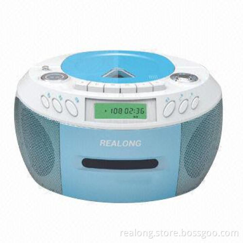 Portable CD Player with Cassette and FM/AM 76-108/530-1,710kHz